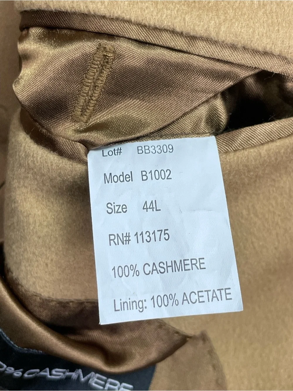 Vintage Marshall Field’s Tan Men's Sport Coat Blazer 100% Cashmere